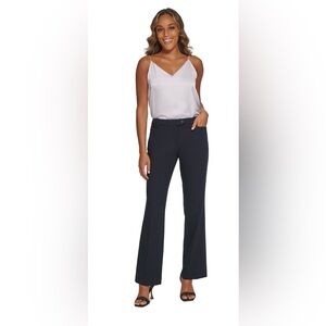 Calvin Klein Women’s Modern Fit Tapered Leg Navy Trousers R13A